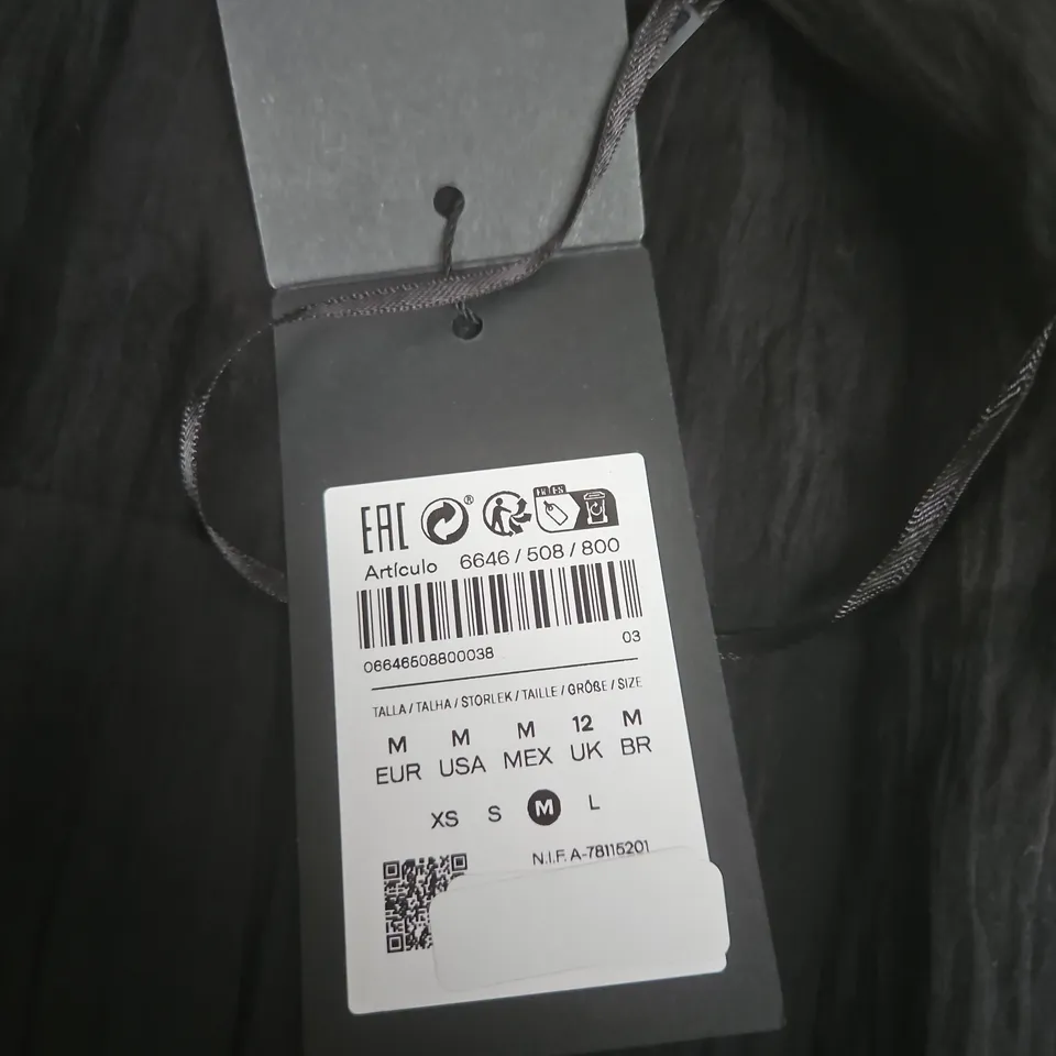 MASSIMO DUTTI BLACK SLEEVELESS DRESS, UK 12, MADE IN CHINA