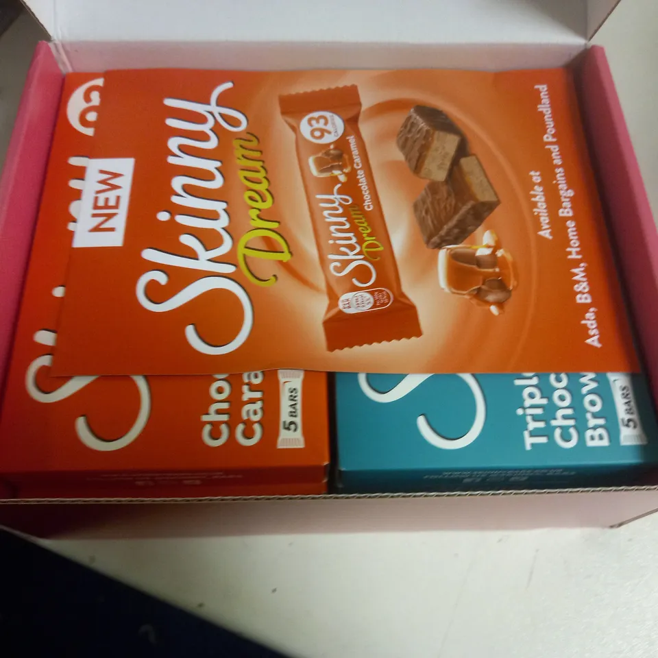 LOT OF 10 ASSORTED FOOD ITEMS TO INCLUDE ALPHA BITES, ALPEN WHOLE HIBISCUS FLOWERS AND 6 5-PACKS OF SKINNY BARS