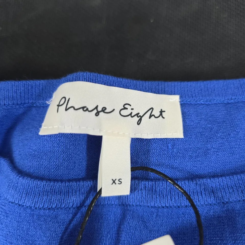 PHASE EIGHT KNIT TOP – BLUE, XS