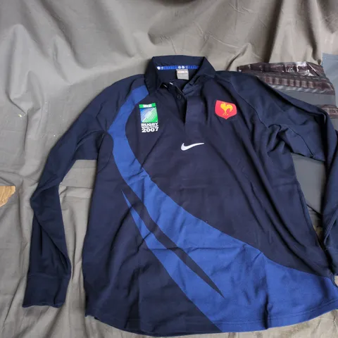 NIKE FRANCE RUGBY WORLD CUP 2007 POLO SHIRT – UK XL