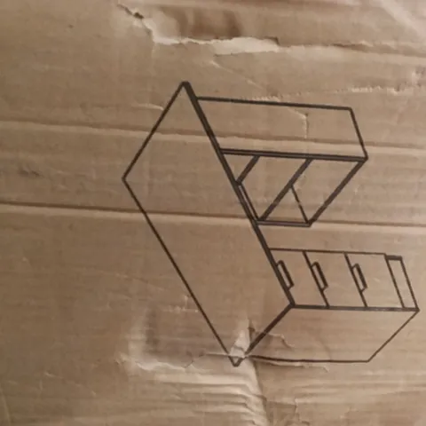 BOXED ESSIE DESK WITH DRAWERS - PITCH BLACK