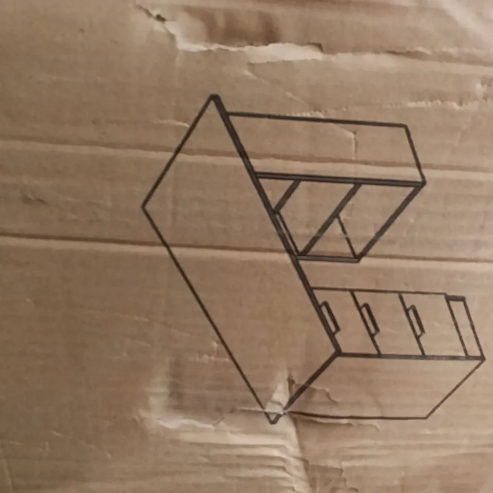 BOXED ESSIE DESK WITH DRAWERS - PITCH BLACK