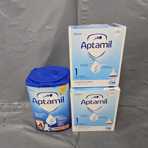 2X APTAMIL STARTER PACKS, AND APTAMIL TODDLER MILK 