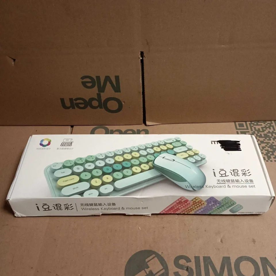 MOFI WIRELESS KEYBOARD & MOUSE SET – PASTEL ROUND-KEY DESIGN