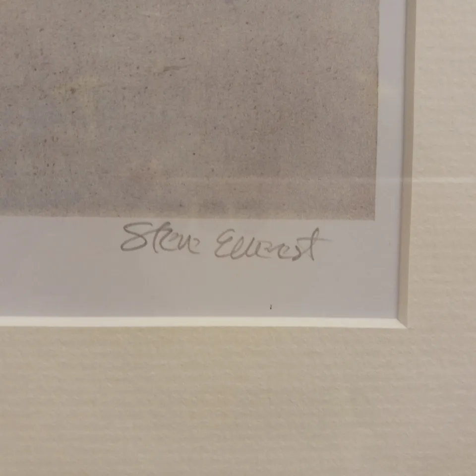 STEVE EVEREST SIGNED AND FRAMED LE CAFÉ CÉSAR BONNIEX WATERCOLOUR ART PRINT