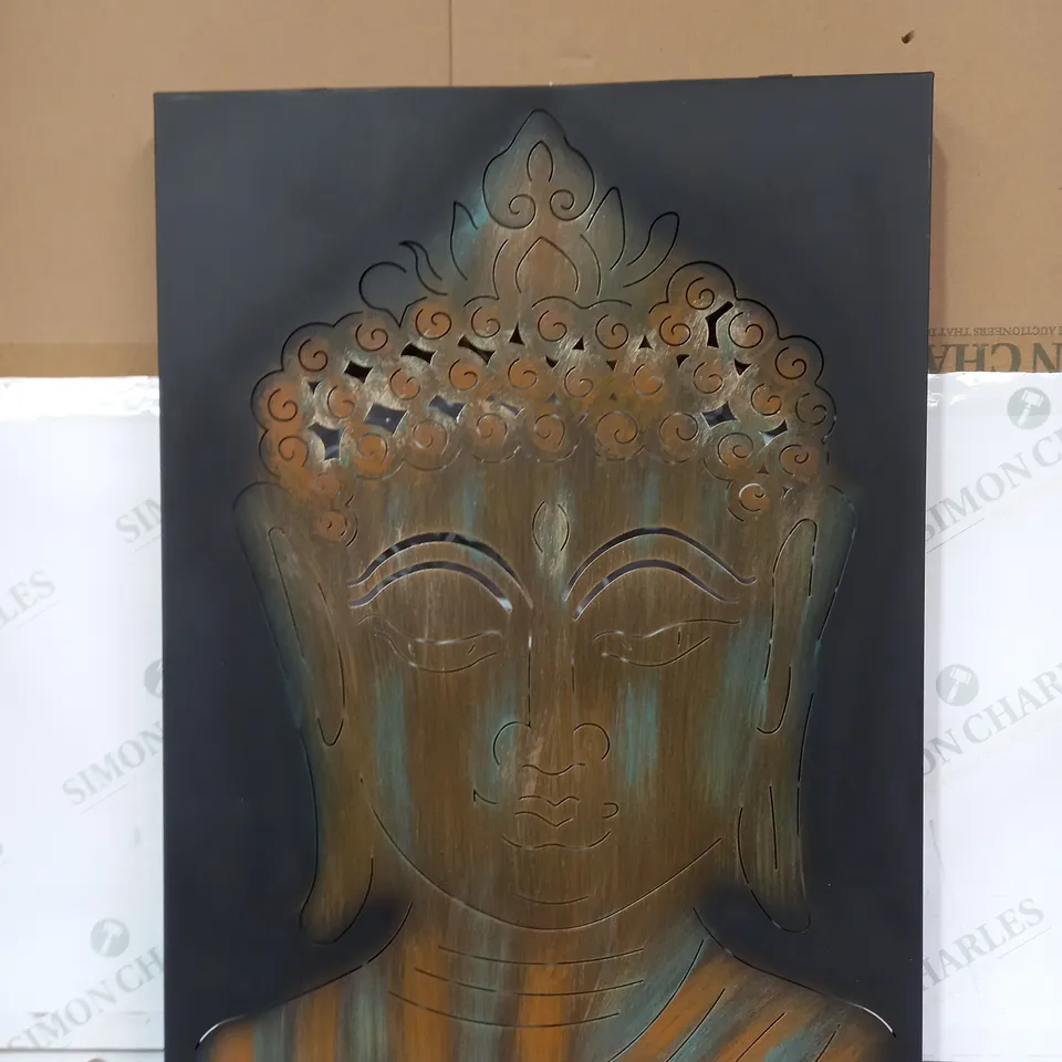 INNOVATORS SOLAR LED PEACEFUL BUDDHA WALL DECOR