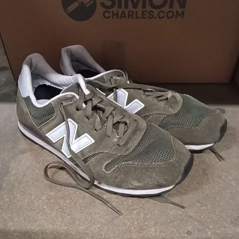 NEW BALANCE ML3730LV OLIVE SUEDE TRAINERS, UK 10.5 (US 11)