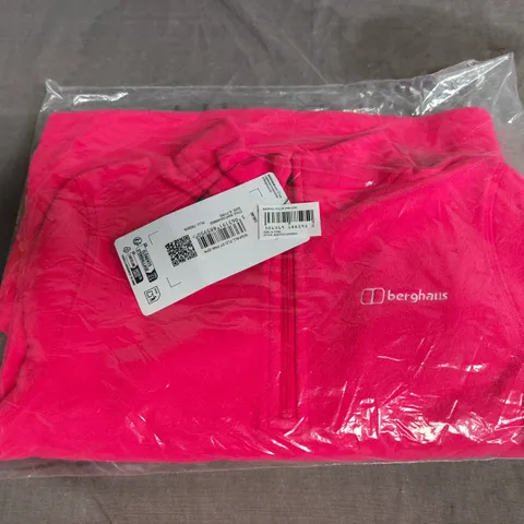 BERGHAUS KIDS' PINK FLEECE ZIP TOP, UK 6-7