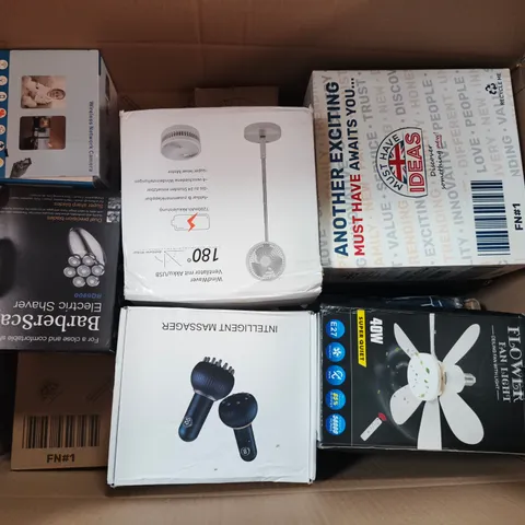 APPROXIMATELY 20 ASSORTED ELECTRICAL ITEMS TO INCLUDE ELECTRIC SHAVER, PORTABLE FAN, WIRELESS NETWORK CAMERA, ETC - COLLECTION ONLY