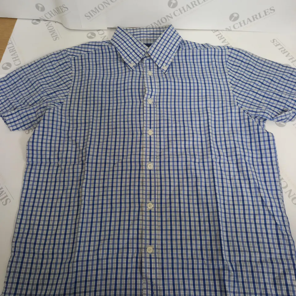BEN SHERMAN CHEQUERED SHIRT SIZE 2