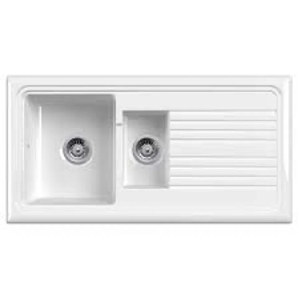 BOXED REGINOX TRADITIONAL WHITE CERAMIC 1.5 KITCHEN SINK (1 BOX)