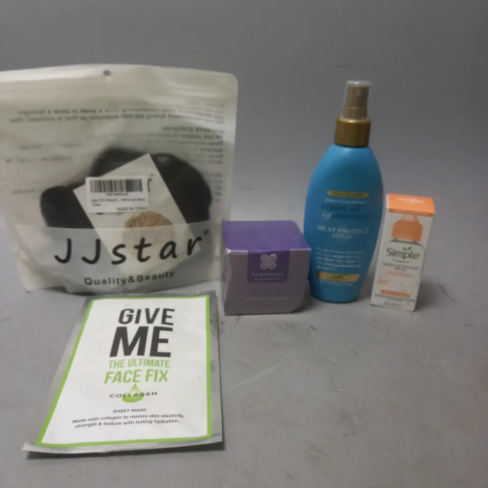 APPROXIMATELY 15ASSORTED COSMETICS PRODUCTS TO INCLUDE - GIVE ME FACE FIX MASK - SIMPLE RADIANCE BOOSTER CREAM - HEALTHSPAN NIGHT CREAM - ETC