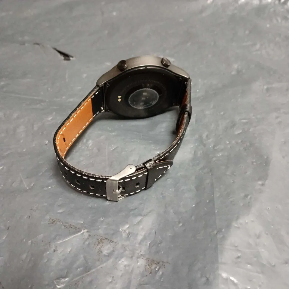 SMART WATCH WITH BLACK LEATHER STRAP UNBOXED