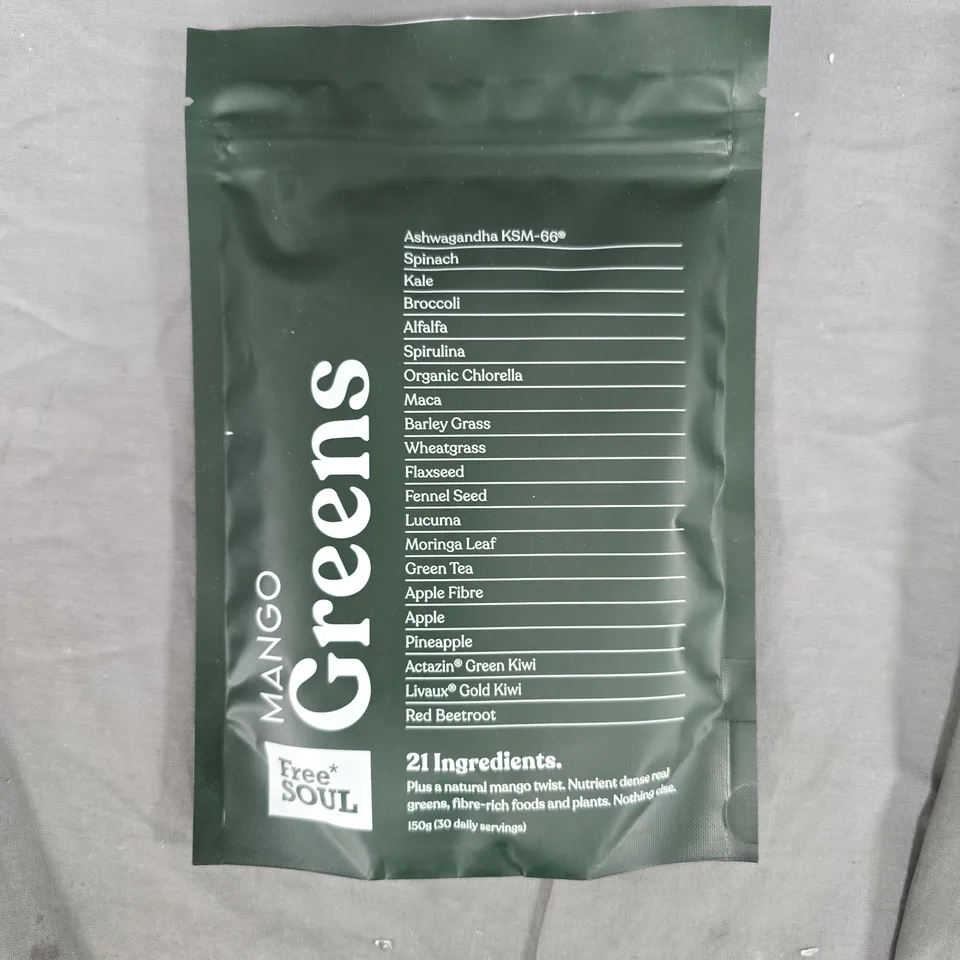 FREE SOUL MANGO GREENS - 150G