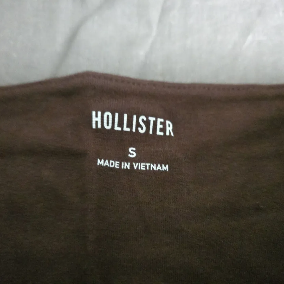 HOLLISTER STRAPLESS BEAVH TOP IN BROWN - SMALL