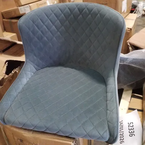 BOXED DUNDAS VELVET BAR STOOLS [65CM] [SET OF 2]