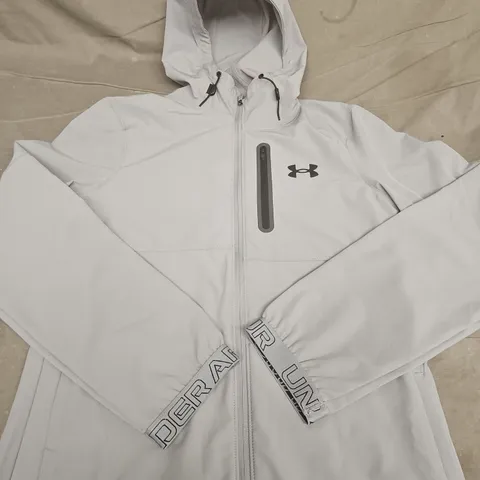 UNDER ARMOUR FULL ZIP WIND BREAKER JACKET - SIZE XS