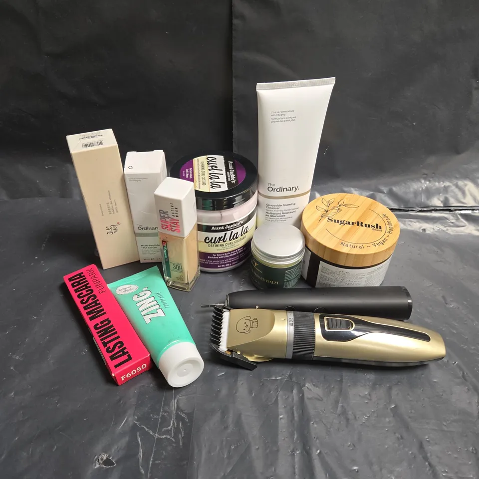 APPROXIMATEY 20 ASSORTED HEALTH AND BEAUTY PRODUCTS TO INCLUDE - BEAUTY OF JOSEON SPF 50 CREAM - THE ORDINARY FOAMING CLEANSER - ZING TOOTHPASTE - ETC