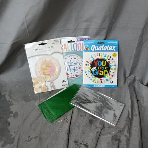 APPROXIMATELY 50 ASSORTED BALLONS OF VARIOUS SIZE/COLOUR/DESIGNS