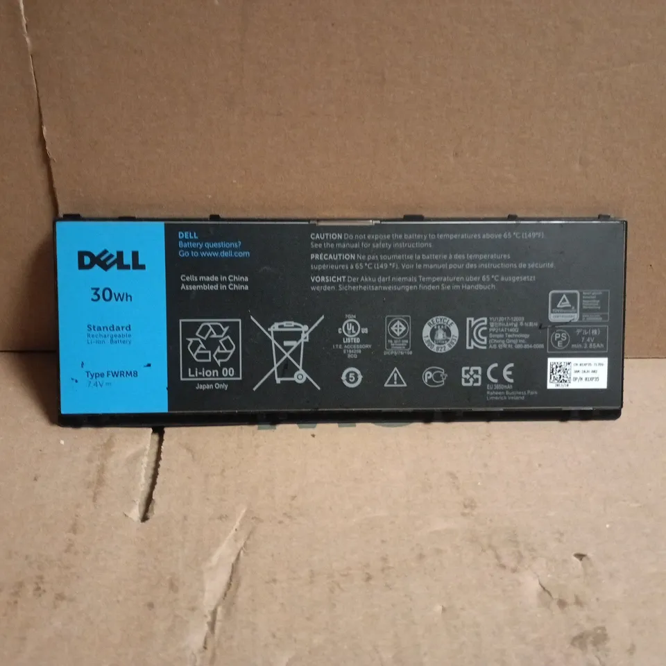 TOTE OF APPROXIMATELY 45 X DELL 30WH STANDARD RECHARGABLE LI-ION BATTERY TYPE FWRM8