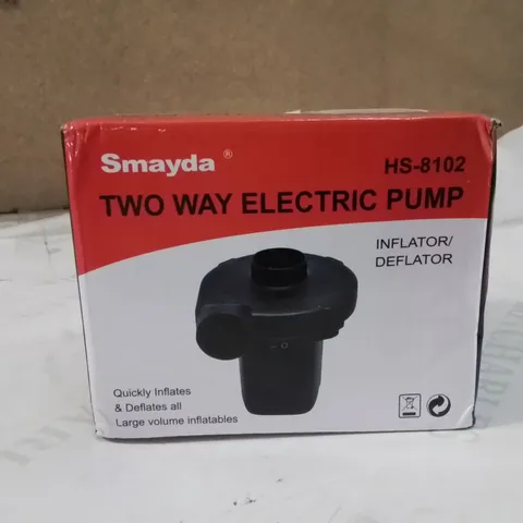 BOXED TWO WAY ELECTRIC PUMP