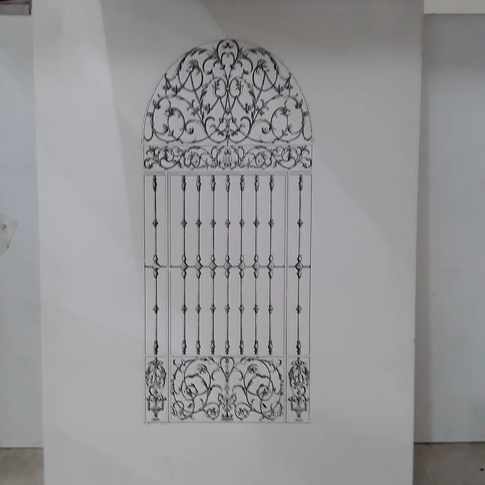 WROUGHT IRON GATE III - WRAPPED CANVAS PRINT