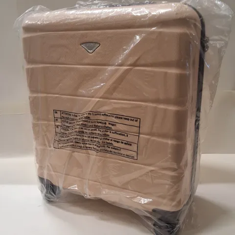 BAGGED FLIGHT KNIGHT HARDSHELL SUITCASE - BEIGE