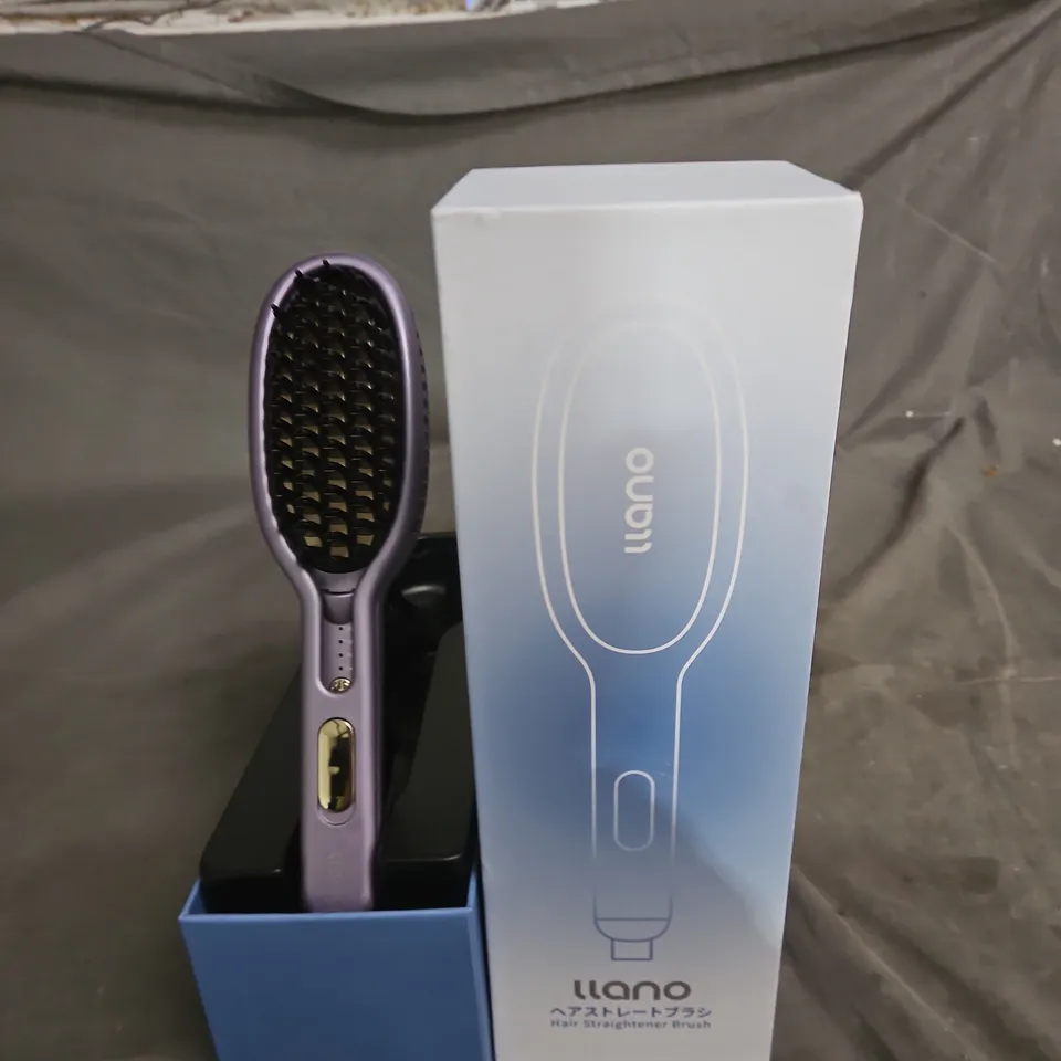 LLANO HAIR STRAIGHTENING BRUSH – PURPLE (BOXED)