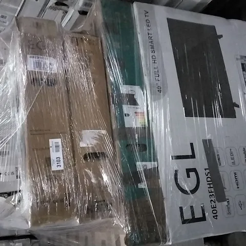 PALLET OF APPROXIMATELY 11 ASSORTED DAMAGED TV'S