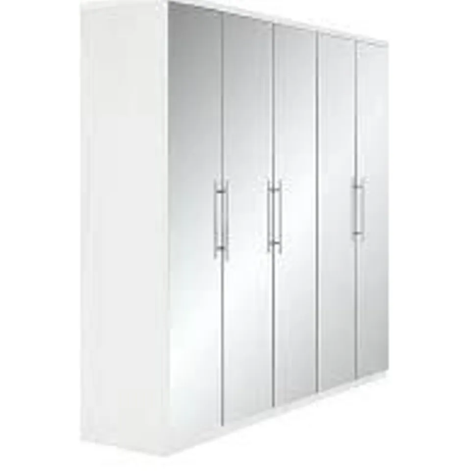 BOXED PRAGUE WHITE 5 DOOR WARDROBE  (4 OF 5 BOXES ONLY) RRP £649