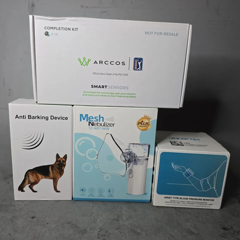 APPROXIMATELY 10 ASSORTED ITEMS TO INCLUDE - ANTI BARKING DEVICE , MESH NEBULIZER ETC