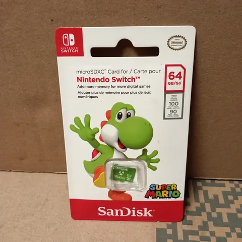 SANDISK 64GB MICROSDXC CARD FOR NINTENDO SWITCH – RETAIL PACKAGING