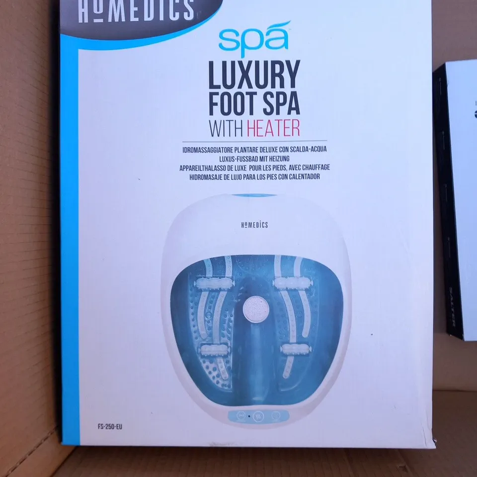 BOXED HOMEDICS SPA LUXURY FOOT SPA WITH HEATER FS-250-EU