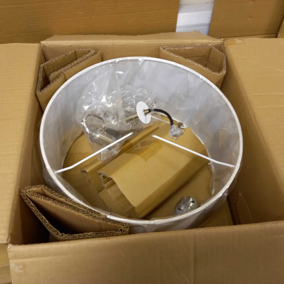 JOHN LEWIS JAMIESON SEMI FLUSH - SATIN NICKEL FINISH 
