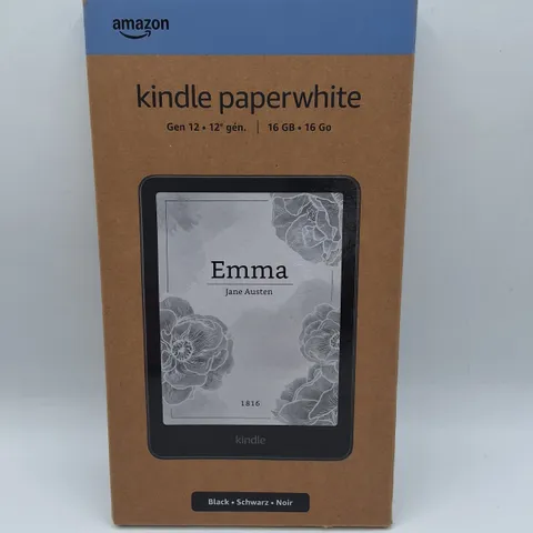 SEALED AMAZON KINDLE PAPERWHITE GEN 12 16GB E-READER IN BLACK - SA568B