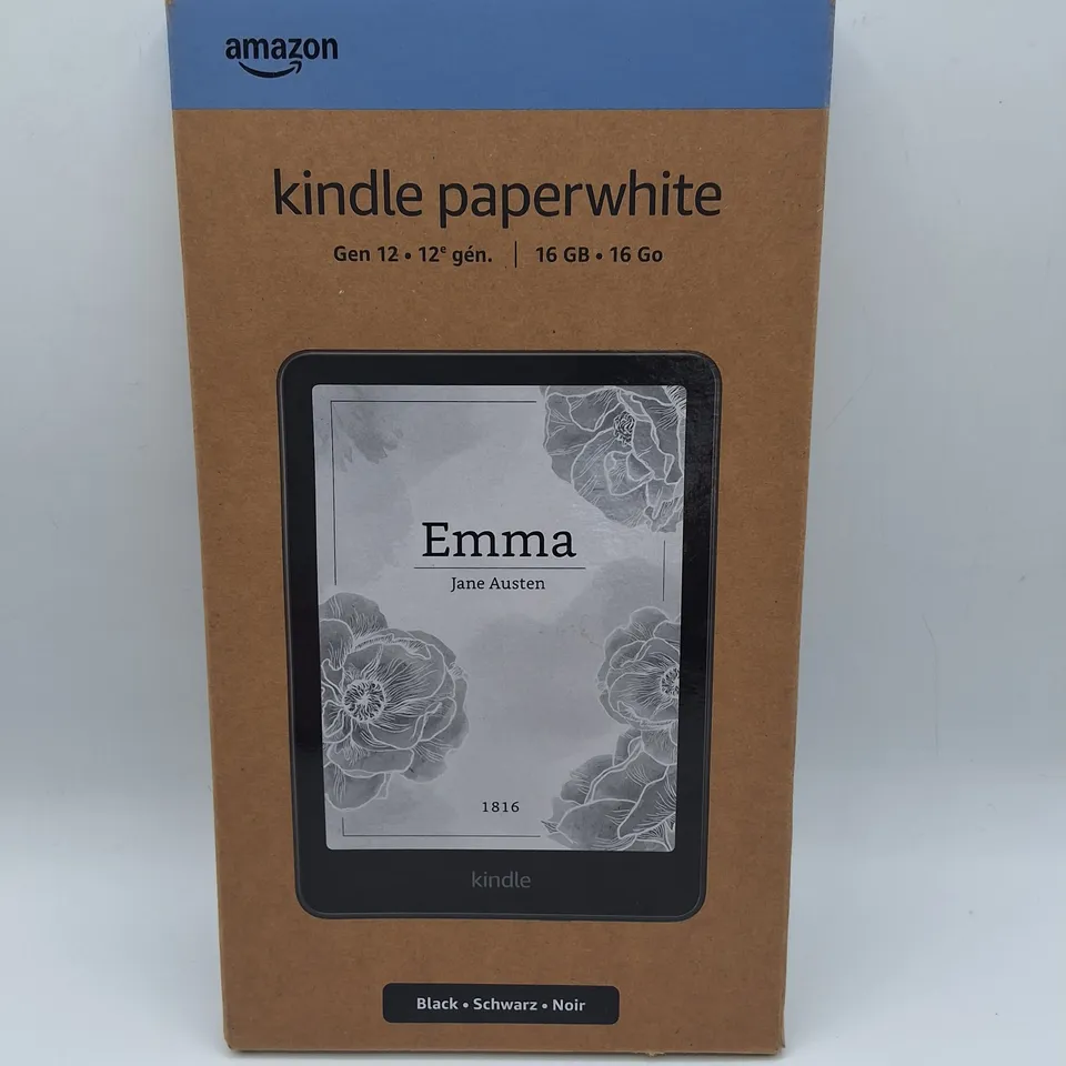 SEALED AMAZON KINDLE PAPERWHITE GEN 12 16GB E-READER IN BLACK - SA568B