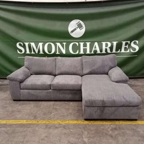 AMALFI STANDARD BACK FABRIC 3 SEATER CHAISE SOFA