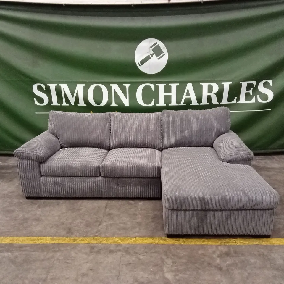 AMALFI STANDARD BACK FABRIC 3 SEATER CHAISE SOFA RRP £899