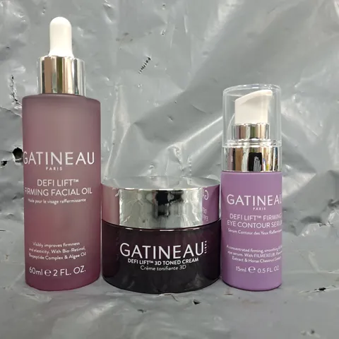 GATINEAU FACE BEAUTY SET TO INCLUDE 3D TONED CREAM, EYE CONTOUR SERUM, AND FACIAL OIL