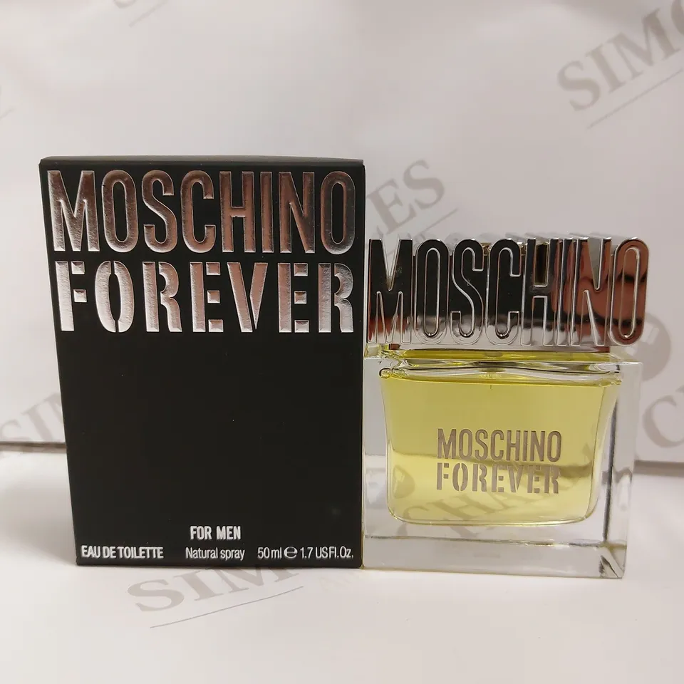 BOX OF APPROX 3 MOSCHINO FOREVER FOR MEN EAU DE TOILETTE - 3X50ML
