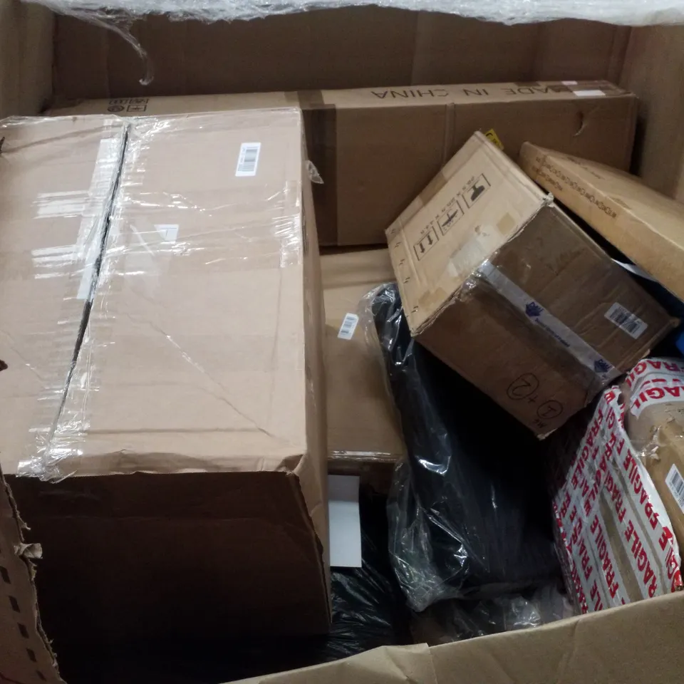 PALLET CONTAINING ASSORTED PRODUCTS INCLUDING SHOWER SYSTEM, PRESSURE WASHER, CHAIR MAT, ELECTRIC SLICER MACHINE & TRAMPOLINE