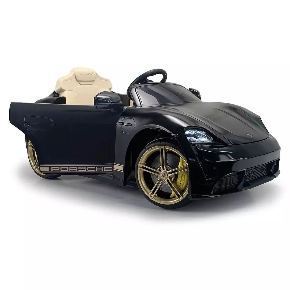 INJUSA PORSCHE TAYCAN TURBO S - 12V BLACK - COLLECTION ONLY 