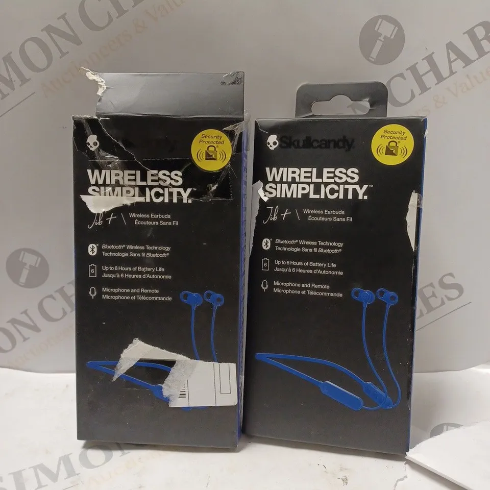 BOX OF 9 SKULL CANDY JIB+ EARPHONES