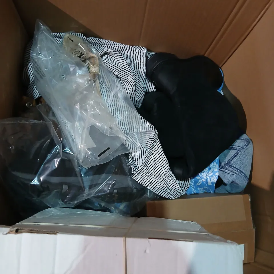 LARGE QUANTITY OF ASSORTED PRODUCTS TO INCLUDE;CLOTHING AND FOOTWEAR