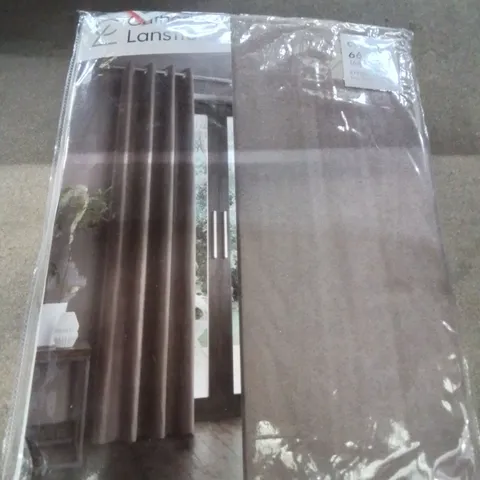 BAGGED FAUX SUADE FULLY LINED EYELET CURTAINS // 66 X 90" (1 ITEM)