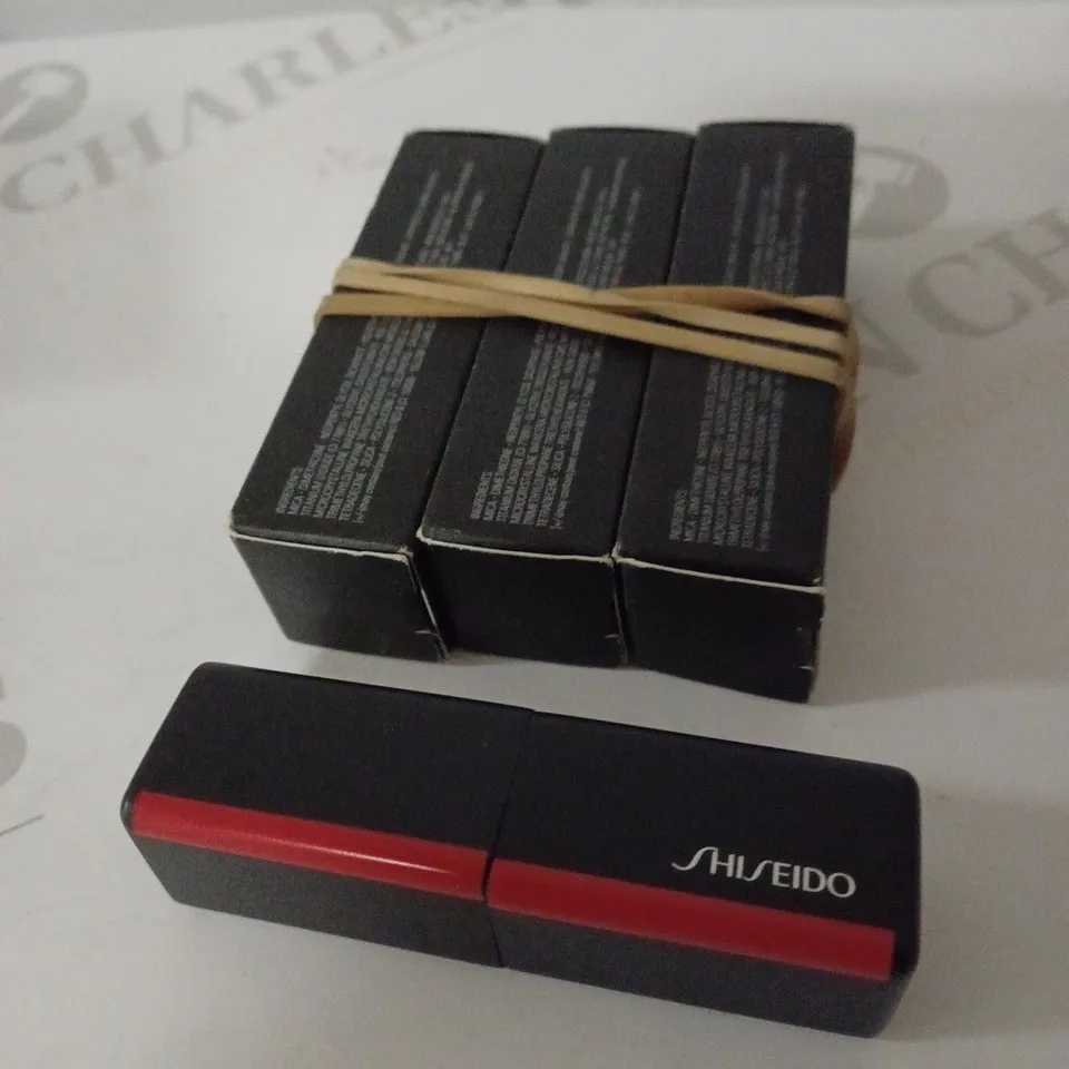LOT OF 4 SHISEIDO LADIES MODERNMATTE POWDER LIPSTICK [507 MURMUR]