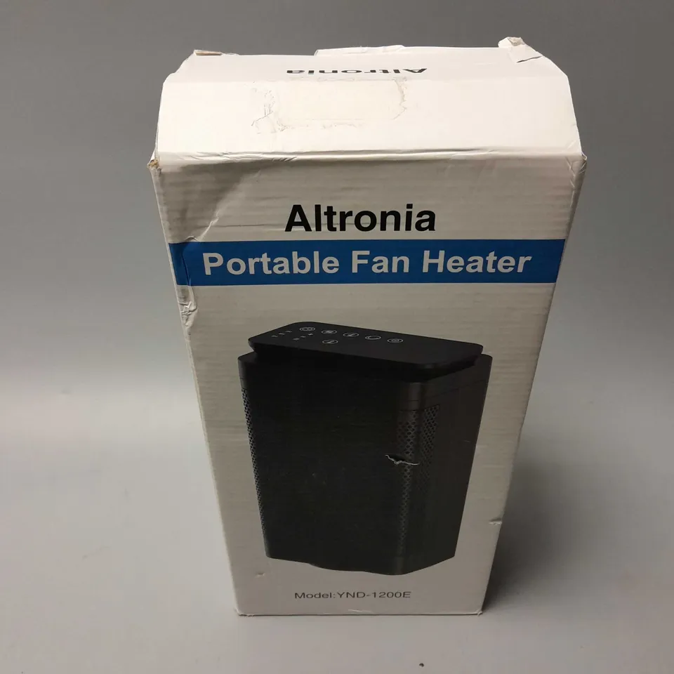 BOXED ALTRONIA PORTABLE FAN HEATER