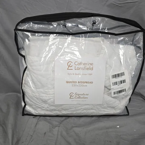 CATHERINE LANSFIELD SIGNATURE COLLECTION QUILTED BEDSPREAD 220 X 220 CM