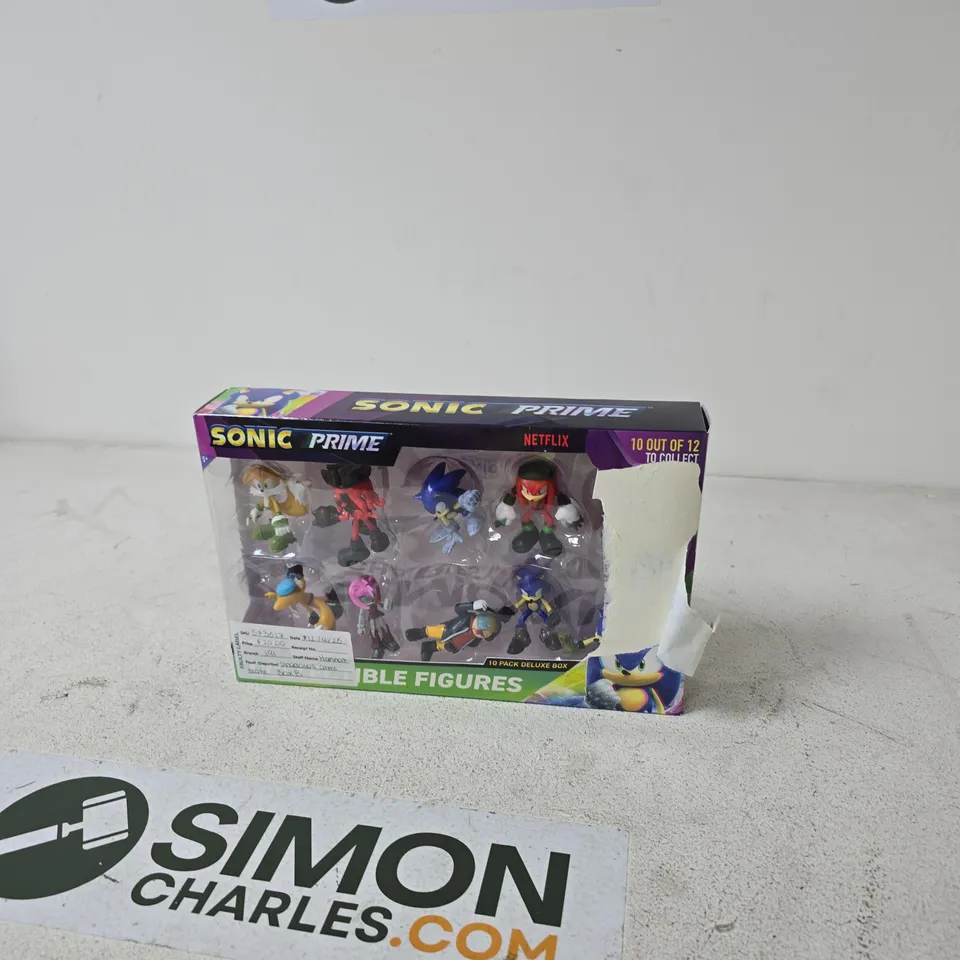SONIC PRIME COLLECTIBLE FIGURES DELUXE BOX SET – 10 OF 12 TO COLLECT (NETFLIX)