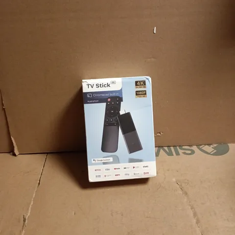 TV STICK 4K CHROMECAST BUILT IN PLUG AND PLAY BOXED